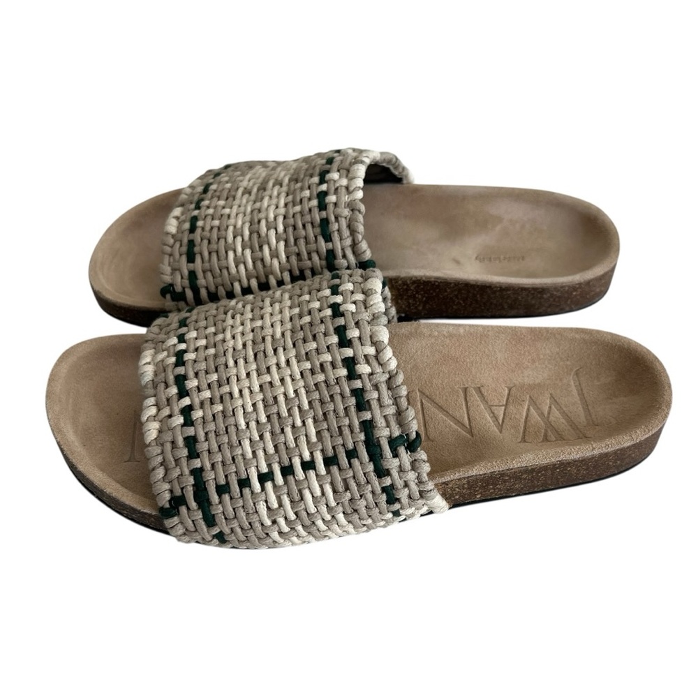 JW Anderson Crochet Woven Slides 35